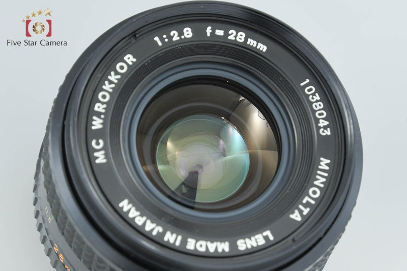 中古】MINOLTA ミノルタ MC W.ROKKOR 28mm f/2.8 – Five Star Camera