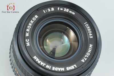 【中古】MINOLTA ミノルタ MC W.ROKKOR 28mm f/2.8