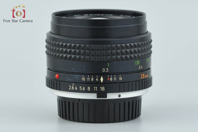 【中古】MINOLTA ミノルタ MC W.ROKKOR 28mm f/2.8