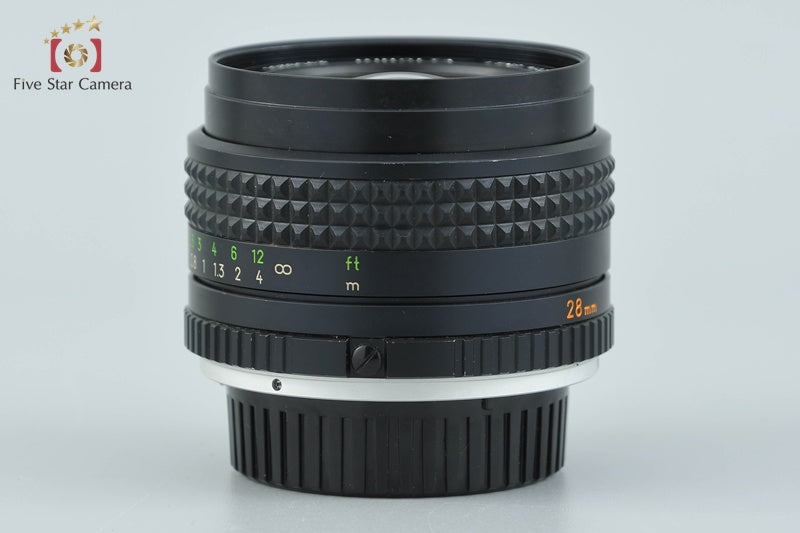 中古】MINOLTA ミノルタ MC W.ROKKOR 28mm f/2.8 – Five Star Camera