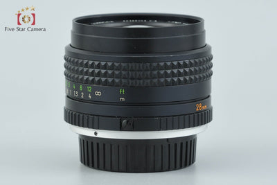 【中古】MINOLTA ミノルタ MC W.ROKKOR 28mm f/2.8