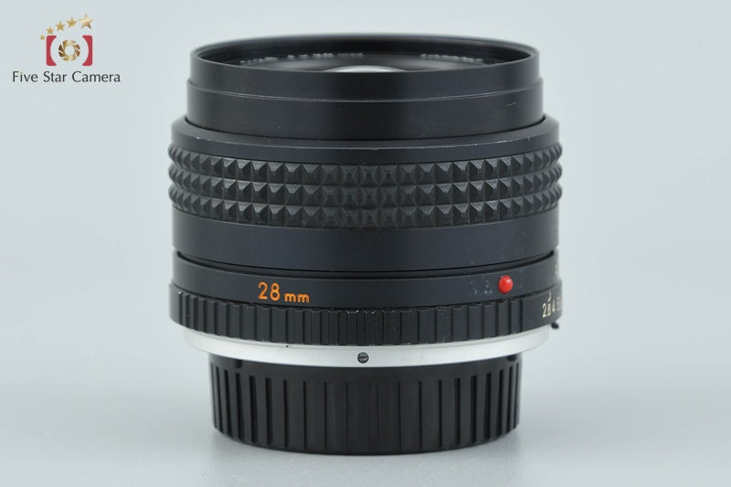 中古】MINOLTA ミノルタ MC W.ROKKOR 28mm f/2.8 – Five Star Camera