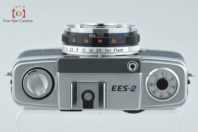 【中古】OLYMPUS オリンパス PEN EES-2 ネイビー コンパクトフィルムカメラ