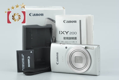 【中古】Canon キヤノン IXY 200 シルバー コンパクトデジタルカメラ 元箱付き
