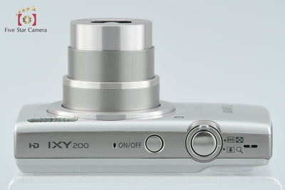【中古】Canon キヤノン IXY 200 シルバー コンパクトデジタルカメラ 元箱付き