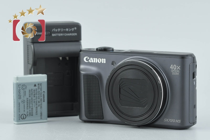 【中古】Canon キヤノン PowerShot SX720 HS ブラック コンパクトデジタルカメラ