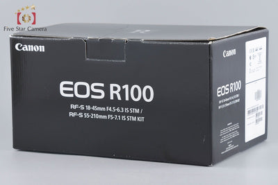 【中古】Canon キヤノン EOS R100 ダブルズームキット シャッター回数僅少 元箱付き