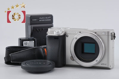 【中古】SONY ソニー α6000 ILCE-6000 シルバー ミラーレス一眼カメラ シャッター回数僅少 多言語対応