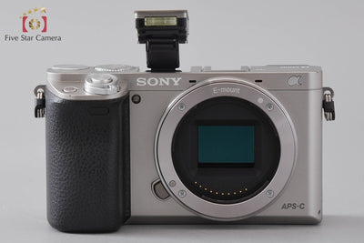 【中古】SONY ソニー α6000 ILCE-6000 シルバー ミラーレス一眼カメラ シャッター回数僅少 多言語対応