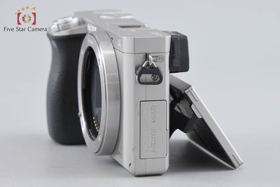 【中古】SONY ソニー α6000 ILCE-6000 シルバー ミラーレス一眼カメラ シャッター回数僅少 多言語対応
