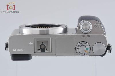 【中古】SONY ソニー α6000 ILCE-6000 シルバー ミラーレス一眼カメラ シャッター回数僅少 多言語対応