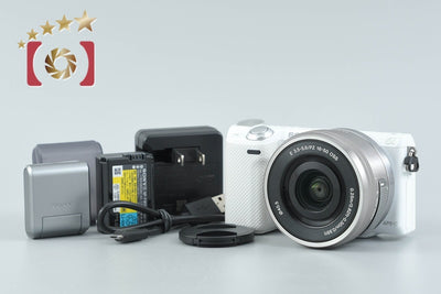 【中古】SONY ソニー α NEX-5T ホワイト パワーズームレンズキット シャッター回数僅少