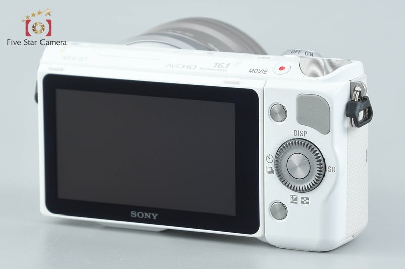 中古】SONY ソニー α NEX-5T ホワイト パワーズームレンズキット