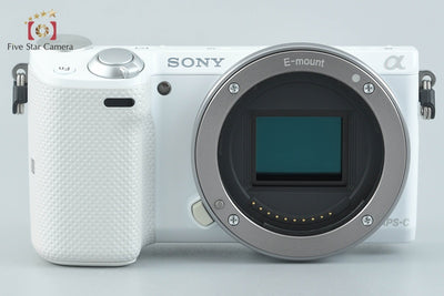 【中古】SONY ソニー α NEX-5T ホワイト パワーズームレンズキット シャッター回数僅少
