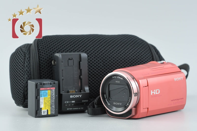 SONY Handycam ビデオカメラ本体 ピンク HDR-CX535 中古】SONY ソニー HANDYCAM HDR-CX535 ピンク デジタルビデオカメラ