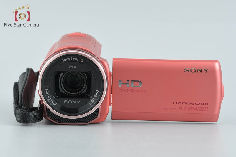 中古】SONY ソニー HANDYCAM HDR-CX535 ピンク デジタルビデオカメラ