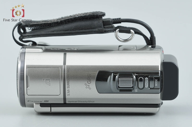 新品級★ソニー SONY ビデオカメラ HDR-CX590V シルバー #800 中古】SONY ソニー HANDYCAM HDR-CX590V シャンパンシルバー デジタル