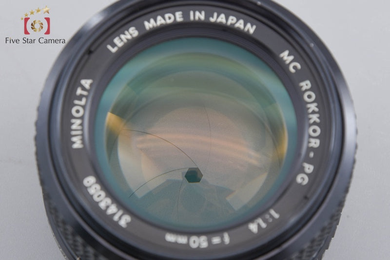 中古】MINOLTA ミノルタ MC ROKKOR-PG 50mm f/1.4 – Five Star Camera