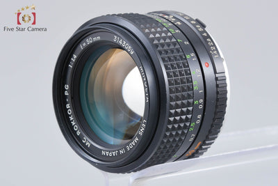 【中古】MINOLTA ミノルタ MC ROKKOR-PG 50mm f/1.4