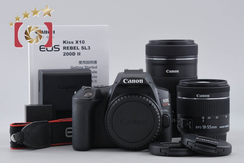 【中古】Canon キヤノン EOS Kiss X10 ダブルズームキット シャッター回数僅少