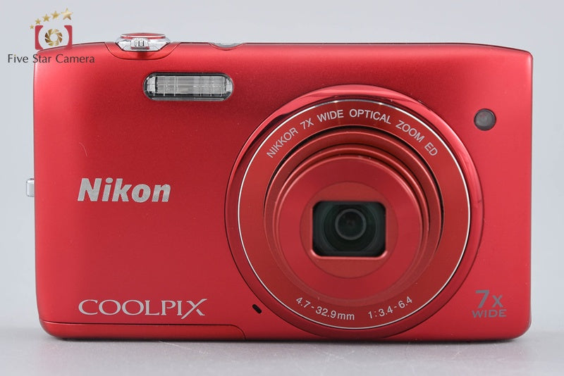 中古】Nikon ニコン COOLPIX S3400 レッド コンパクトデジタルカメラ