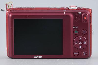 【中古】Nikon ニコン COOLPIX S3400 レッド コンパクトデジタルカメラ
