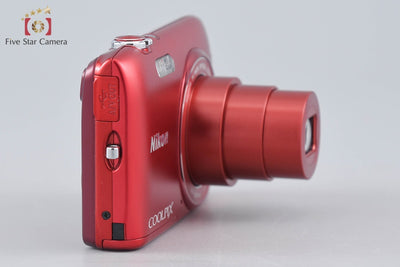 【中古】Nikon ニコン COOLPIX S3400 レッド コンパクトデジタルカメラ