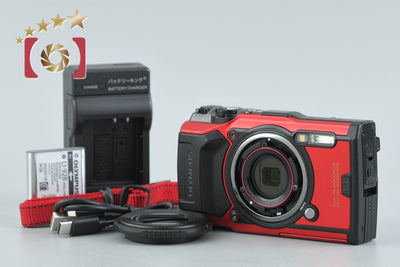 【中古】OLYMPUS オリンパス TOUGH TG-6 レッド コンパクトデジタルカメラ シャッター回数僅少