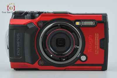 【中古】OLYMPUS オリンパス TOUGH TG-6 レッド コンパクトデジタルカメラ シャッター回数僅少