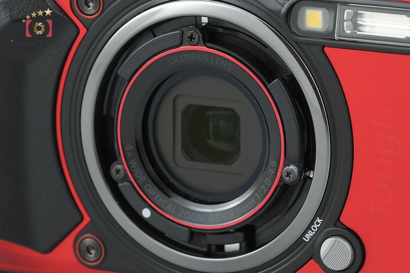 中古】OLYMPUS オリンパス TOUGH TG-6 レッド コンパクトデジタル