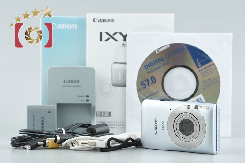 【中古】Canon キヤノン IXY 200F シルバー コンパクトデジタルカメラ 元箱付き