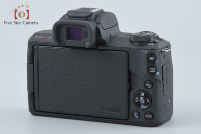 【中古】Canon キヤノン EOS Kiss M ブラック ミラーレス一眼カメラ シャッター回数僅少