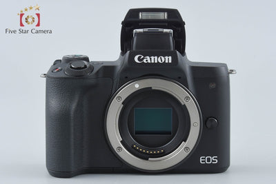 【中古】Canon キヤノン EOS Kiss M ブラック ミラーレス一眼カメラ シャッター回数僅少