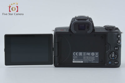 【中古】Canon キヤノン EOS Kiss M ブラック ミラーレス一眼カメラ シャッター回数僅少