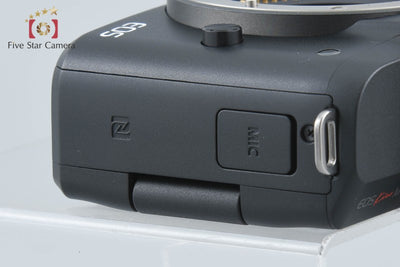 【中古】Canon キヤノン EOS Kiss M ブラック ミラーレス一眼カメラ シャッター回数僅少