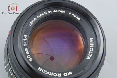 【中古】MINOLTA ミノルタ MD ROKKOR 50mm f/1.4