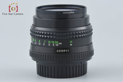 【中古】MINOLTA ミノルタ MD ROKKOR 50mm f/1.4