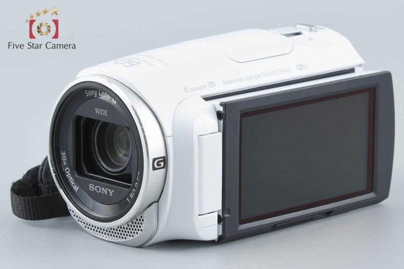 中古】SONY ソニー HDR-PJ670 ホワイト デジタルビデオカメラ 多言語