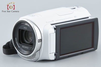 【中古】SONY ソニー HDR-PJ670 ホワイト デジタルビデオカメラ 多言語対応