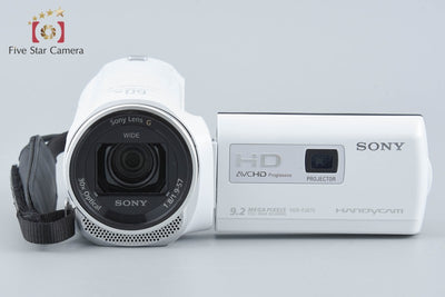 【中古】SONY ソニー HDR-PJ670 ホワイト デジタルビデオカメラ 多言語対応