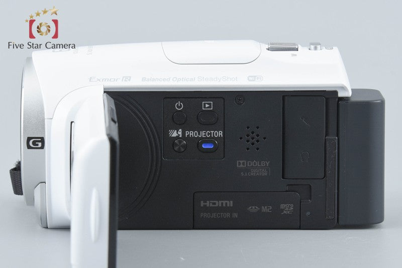 中古】SONY ソニー HDR-PJ670 ホワイト デジタルビデオカメラ 多言語
