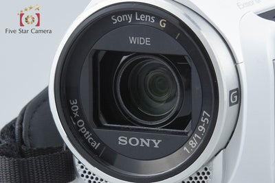 【中古】SONY ソニー HDR-PJ670 ホワイト デジタルビデオカメラ 多言語対応