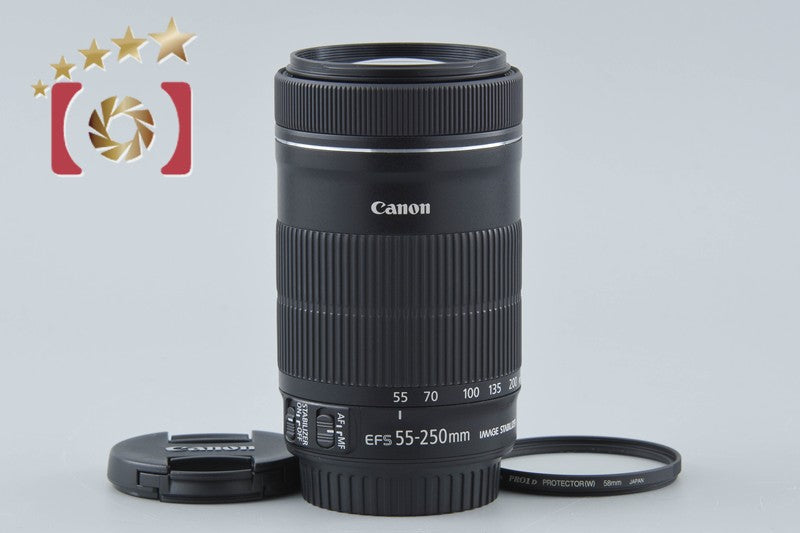 【中古】Canon キヤノン EF-S 55-250mm f/4-5.6 IS STM