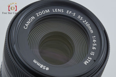 【中古】Canon キヤノン EF-S 55-250mm f/4-5.6 IS STM 元箱付き