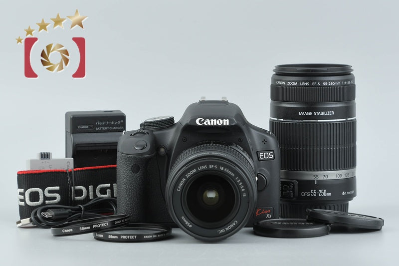 中古】Canon キヤノン EOS Kiss X3 ダブルズームキット シャッター回数