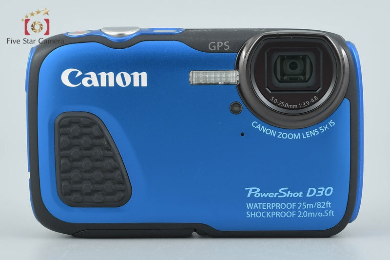 中古】Canon キヤノン PowerShot D30 コンパクトデジタルカメラ – Five