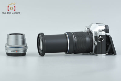【中古】OLYMPUS オリンパス OM-D E-M10 Mark III EZ ダブルズームキット シルバー 元箱付き