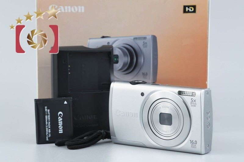 【中古】Canon キヤノン PowerShot A2600 シルバー コンパクトデジタルカメラ 元箱付き