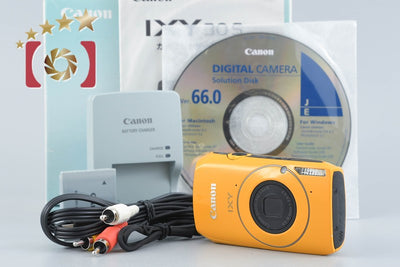 【中古】Canon キヤノン IXY 30S イエロー コンパクトデジタルカメラ 元箱付き