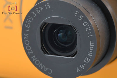 【中古】Canon キヤノン IXY 30S イエロー コンパクトデジタルカメラ 元箱付き